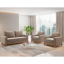 Ver imagem 1 de Conjunto Estofado Living + 2 Poltrona Napoles Perola - Casa Giulia