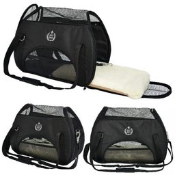 São Pet Bolsa Atenas para Cães e Gatos Preta - 3