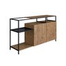 Aparador Buffet Estilo York Industrial 135cm 02 Portas 27898 Artesano - Vermont/preto - 3