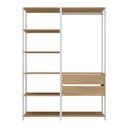 Ver imagem 5 de Guarda-roupa Closet Modulado Arizona 2 Gavetas 135cm Multimóveis Mp4783 Branco/madeirado