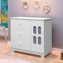 Ver imagem 1 de Cômoda Sapateira de Bebê 1 Porta 3 Gavetas Sophie