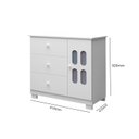 Ver imagem 4 de Cômoda Sapateira de Bebê 1 Porta 3 Gavetas Sophie