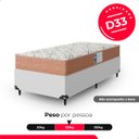 Ver imagem 5 de Colchão Solteiro e-Shop Casa D33 One Face - 17x88x188cm - Suede Bege