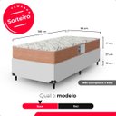 Ver imagem 4 de Colchão Solteiro e-Shop Casa D33 One Face - 17x88x188cm - Suede Bege