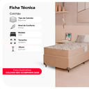 Ver imagem 2 de Colchão Solteiro D33 One Face 17x88x188cm - Bege - e-Shop Casa