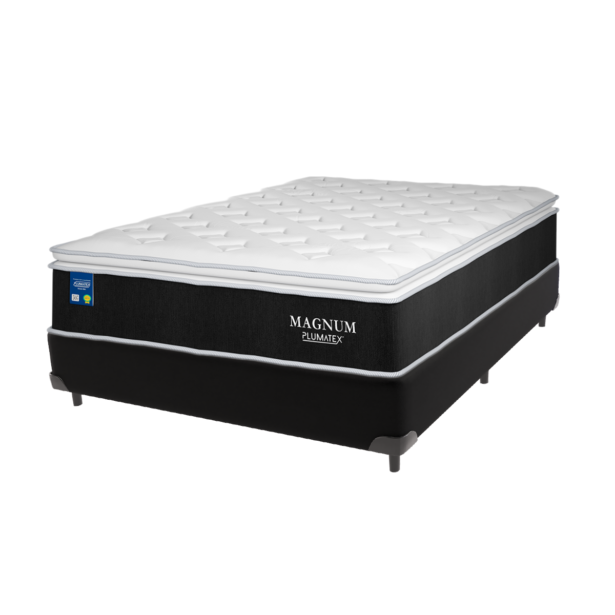 Cama Box Casal e Colchão Magnum Plumatex Chronos 180g D26