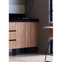 Ver imagem 3 de Balcão para Cozinha 80cm 2 Portas Marrom/Fumê com Montana