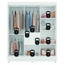 Ver imagem 6 de Guarda Roupas Casal 8 Portas 2 Gavetas Branco Munique Demóbile