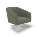 Ver imagem 1 de Poltrona Decorativa Base Giratória Cromada Stella Bouclê Menta D03 - D'Rossi