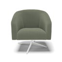 Ver imagem 5 de Poltrona Decorativa Base Giratória Cromada Stella Bouclê Menta D03 - D'Rossi