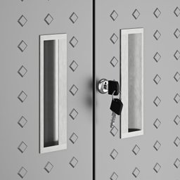 Balcão Multiuso em Aço 2 Portas Pés com Rodizio com Tampo Titanium Itatiaia - 9