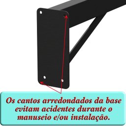 Mf Multiforma - 4 Suportes Pia Parafusar Bancada Aparador 80 Cm Preto - 5