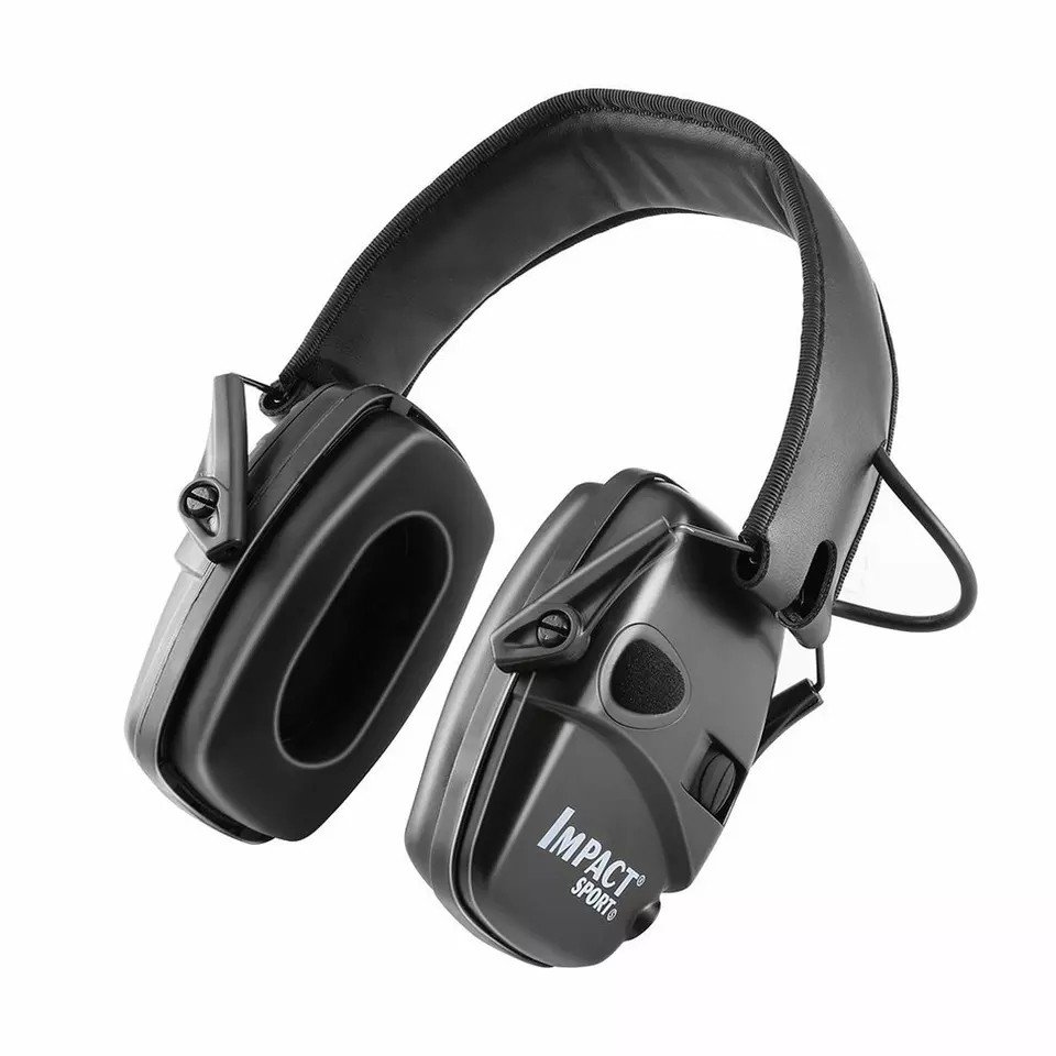 Abafador Ruido Eletrônico Fone P/ Tiro Esportivo - Preto | MadeiraMadeira