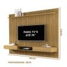 Painel Home Ripado TV Até 75 Polegadas 2.2 Cumaru Júpiter Shop JM - 4