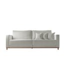 Ver imagem 2 de Sofá Djon 02 Módulos de 80cm B20cm Meu Sofá Online B026 Veludo Prata