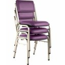 Ver imagem 1 de Kit com 3 Cadeiras para Auditórios Linha Hotel Smart Roxo