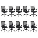 Ver imagem 1 de Kit 10 Cadeiras Escritório Diretor Ergonômica NR17 Genebra