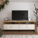 Ver imagem 3 de Sala de Estar Completa com Rack e Mesa de Centro Liberty Marrom