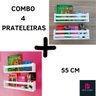 4 Estante De Livros Organizador de pelúcia Nicho Porta brinquedos Quarto Bebê Mdf 55cm - 2