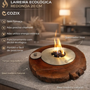 Ver imagem 3 de Lareira Ecológica Queimador Profissional em Aço Inox 304 20cm(Molde em Madeira) Cozix