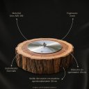 Ver imagem 3 de Lareira Ecológica Queimador Profissional em Aço Inox 304 20cm(Molde em Madeira) Cozix