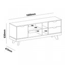 Ver imagem 7 de Sala de Estar Completa Rack e Mesa de Centro Michigan Detroit Branco