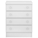 Ver imagem 2 de Cômoda e Guarda Roupa Infantil com Cantoneira Doce Sonho Branco - Qmovi