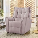 Ver imagem 7 de Poltrona da Mamãe Reclinável Carinho Veludo Rose