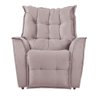 Poltrona da Mamãe Reclinável Carinho Veludo Rose - 6