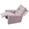 Poltrona da Mamãe Reclinável Carinho Veludo Rose - 5