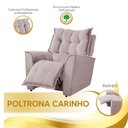 Ver mais imagens de Poltrona da Mamãe Reclinável Carinho Veludo Rose
