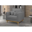 Ver imagem 2 de Kit 2 Poltronas Beny - Suede Grafite