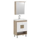 Ver imagem 3 de Conjuinto de Banheiro Berton Nyon 60cm Br/carvalho