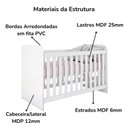 Ver imagem 5 de Berco Grade Fixa e Comoda 4 Gavetas Labirinto Branco Henn
