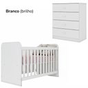 Ver imagem 6 de Berco Grade Fixa e Comoda 4 Gavetas Labirinto Branco Henn