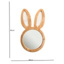 Ver imagem 4 de Espelho Decorativo Infantil 43x44cm Lebre