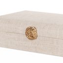 Ver imagem 3 de Caixa Decorativa em Mdf com Revestimento em Linho 26cm 21813 Mart