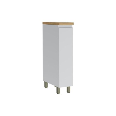 Módulo Cozinha Nesher Rainha Balcão C- Tampo Porta Tempero C- 1 Porta 20cm Branca-nature - Nesher