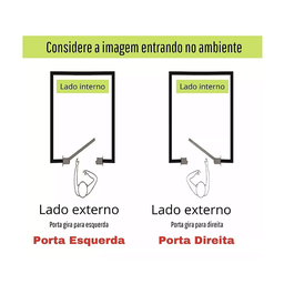 Porta Social com Postigo Vidro Boreal Aluminio Preto - Linha 25 - 210cm - 80cm - Direito - 5