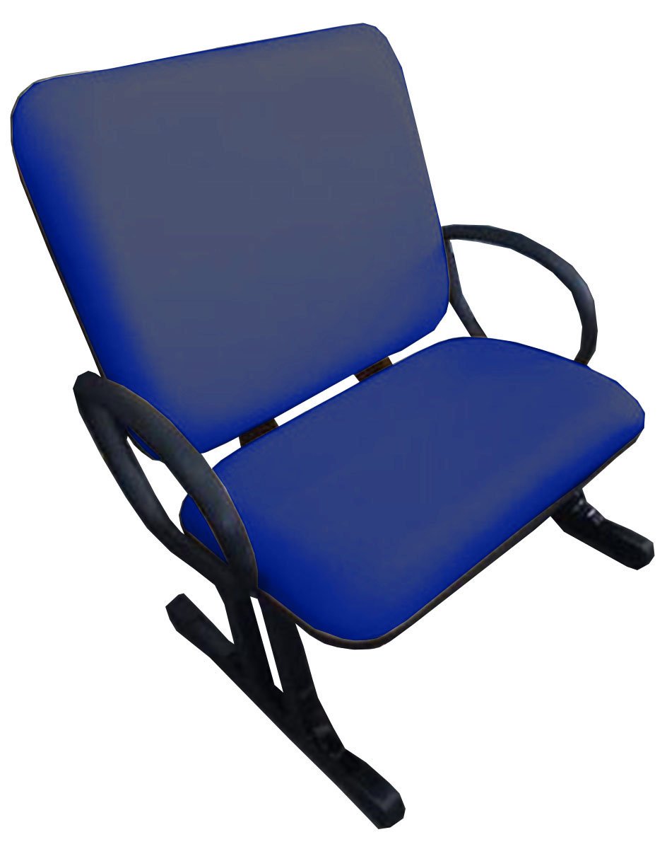 Cadeira para Escritório para Obesos até 250kg Azul - 4