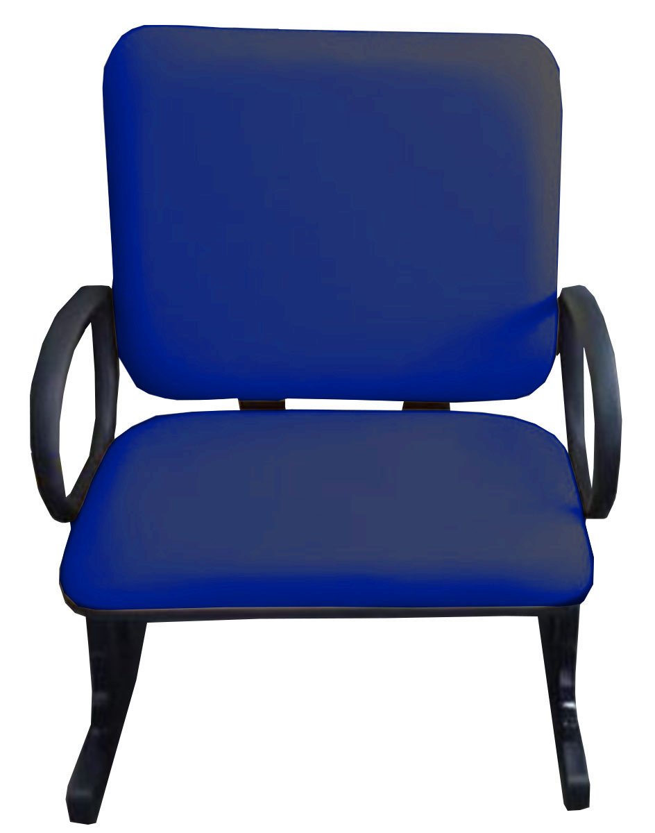 Cadeira para Escritório para Obesos até 250kg Azul - 3