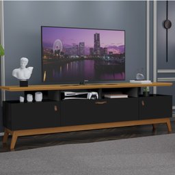 Rack para Tv até 89 Polegadas 218cm 3 Portas Absolut - 1