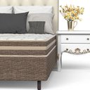 Ver imagem 6 de Conjunto Box Casal Mola Ensacada Prodormir Solar Bambu Bege