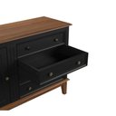 Ver imagem 4 de Cômoda 4 Gavetas + 1 Porta - Preto
