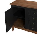 Ver imagem 3 de Cômoda 4 Gavetas + 1 Porta - Preto