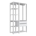 Ver imagem 5 de Kit Guarda Roupa Closet 02 Pecas 183x100cm Branco Proddy