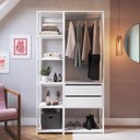 Ver imagem 2 de Kit Guarda Roupa Closet 02 Pecas 183x100cm Branco Proddy