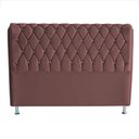 Ver imagem 1 de Cabeceira de Cama Box Londres Casal 140 Cm Suede Botão de Strass Rosê do Lar Móveis e Decoração