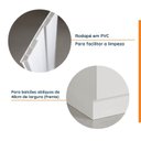 Ver imagem 4 de Rodapés Canto Oblíquo 48cm para Balcão de Cozinha Planejada Ipanema CabeCasa Branco