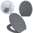 Ver imagem 5 de Assento Vaso Sanitário Tampa Oval Soft Cinza Escuro | Astra